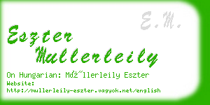 eszter mullerleily business card